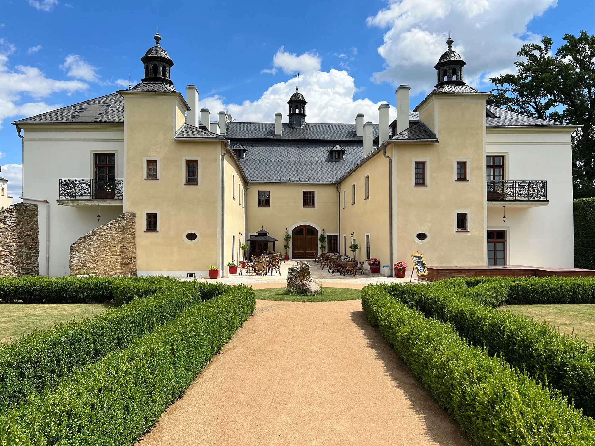Původní fotografie zámku Štáblovice